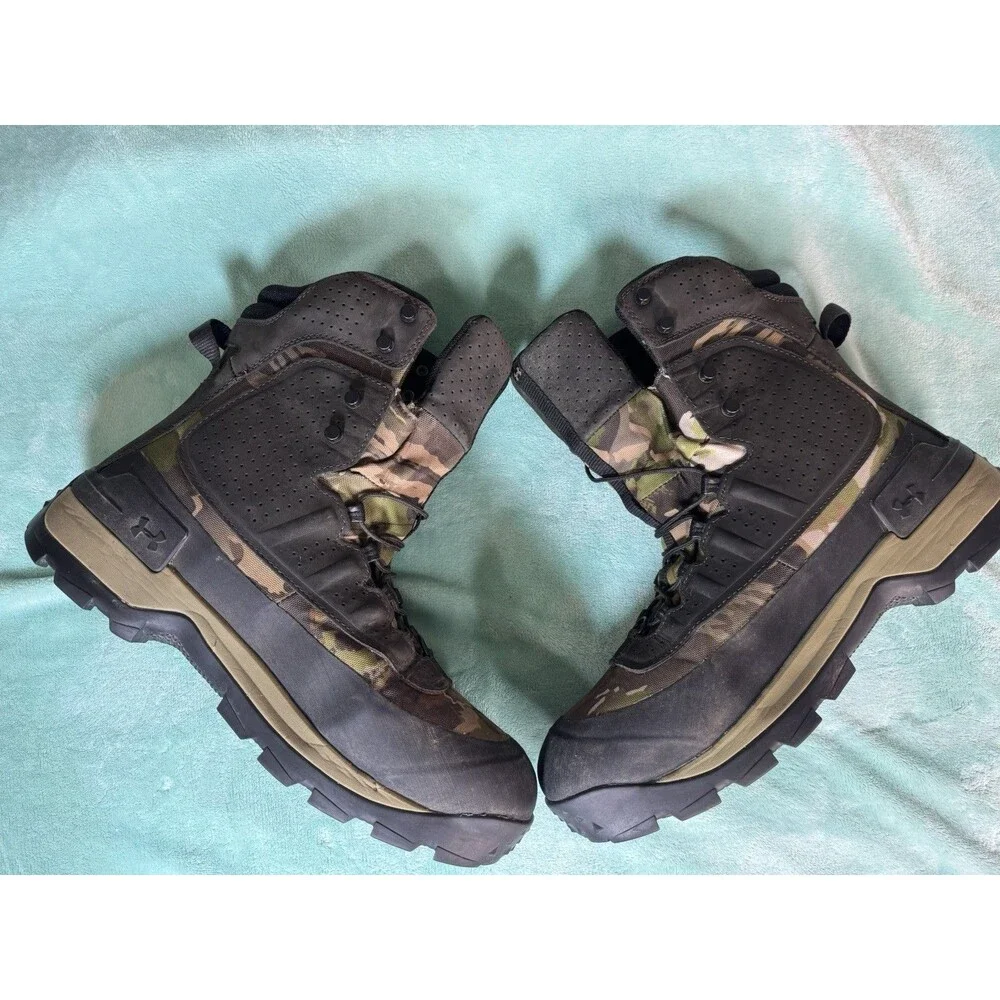 Under Armour Storm Waterproof Charged Hunting Boots Size 14 Mens Camo Winter